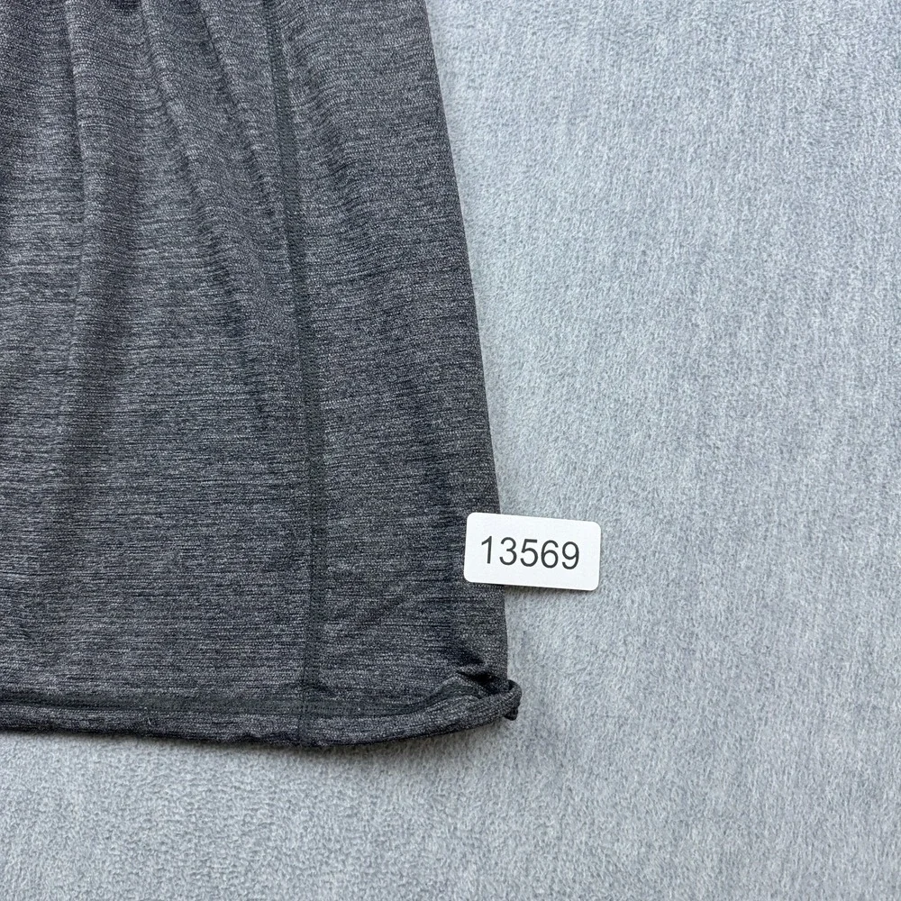 Lululemon Tank Top Women 4 Gray Black Run Your Heart Out‎ Racerback Yoga Workout